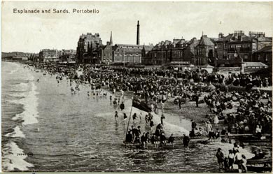 Post Card Views  -  Portobello Beach  -  Valentine