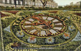 Postcard by Valentine -  Floral Clock in Princes Street Gardens  -  1928