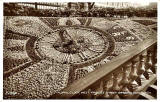 Postcard by Valentine  -  Floral Clock in Princes Street Gardens  -  1937