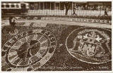 Postcard by Valentine  -  Floral Clock in Princes Street Gardens  -  1952