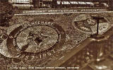 Valentine Postcard  -  Floral Clock in Princes Street Gardens, Edinburgh  -  1957