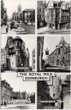 Postcard by Valentine  -  Six views of the Royal Mile, Edinburgh.