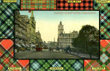 Valentine Postcard  -  Tartan Border  -  7 Tartans  -  Princes Street, East