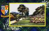 Valentine Postcard  -  Tartan Border  -  Gordon  -   East Princes Street Gardens