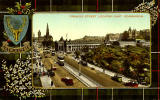 Valentine Postcard  -  Tartan Border  -  MacKenzie  -  Princes Street, Looking East