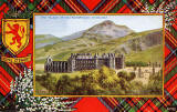 Valentine Postcard  -  Tartan Border  -  Royal Stewart  -  The Palace of Holyroodhouse