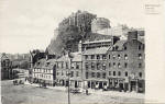 Marshall Wane Postcard in the JM&Co Caledonia Series   -  Edinburgh Castle from the Grassmarket