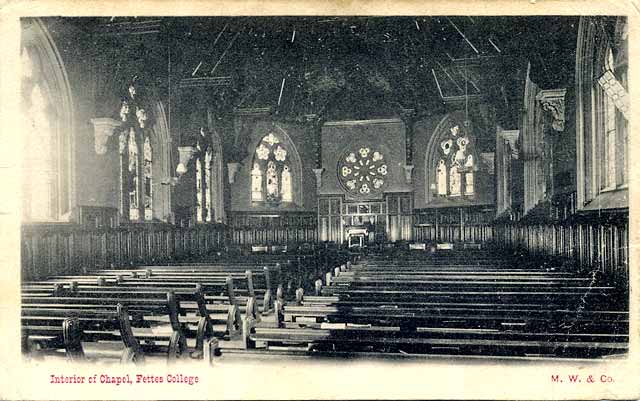 Postcard byMarshall Wane & Co  -  Fettes College  -  The Chapel