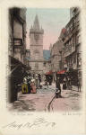 Marshall Wane  -  Postcard of an exhibit in the1886 Exhibition  -  Edinburgh Old Town, Nether Bow