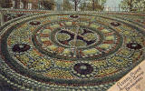 Postcard by Marshall Wane & Co, Edinburgh -  Floral Clock in Princes Street Gardens  -  1906