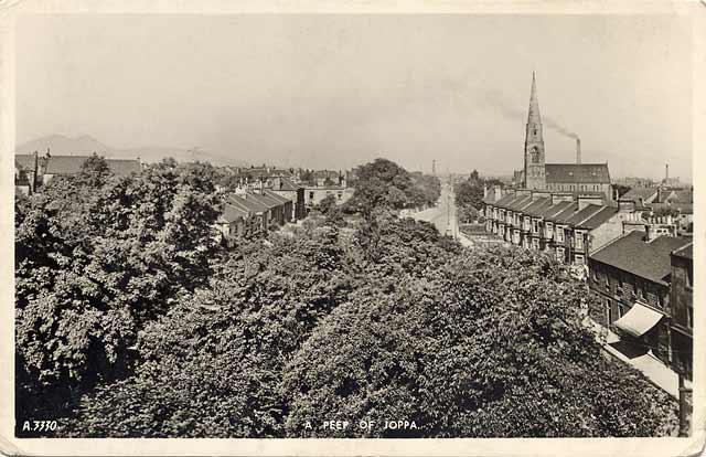 J B White postcard, No 3330  -  A peep of Joppa