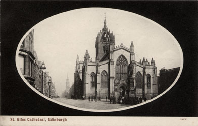 Post Card  -  St Giles' Cathedral  -  George Washington Wilson
