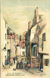 Postcard by W R & S  - Old Edinburgh, High School Wynd in 1837