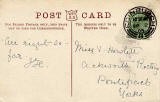 W R & S Postcard  - double line with small shiled at top  -   posted 1905