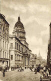 W R and S Postcard  -  Edinburgh University and South Bridge  -  Posted 1923