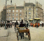 W R & S Series postcard  -   Foot of Leith Walk