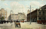 W R & S Reliable Series postcard  -  The Foot of Leith Walk