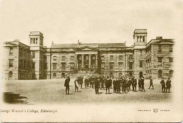 WR&S Postcard  -  George Watson's College  -  posted 1907