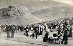 W R & S Postcard  -  Holyrood Park  -  Children's Knox Demonstration, Blue Platform