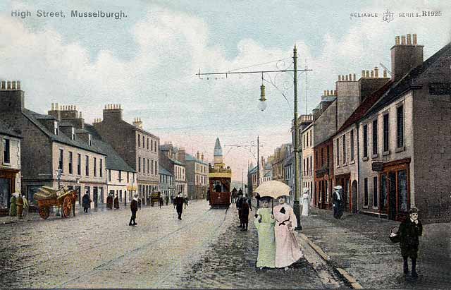 WR&S 'Reliable Series' postcard - Mussel;burgh - Card posted 1905