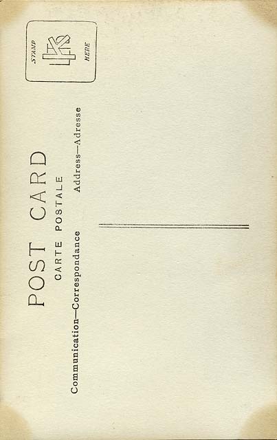 The back of a J R Coltart Portrait Postcard - Baby