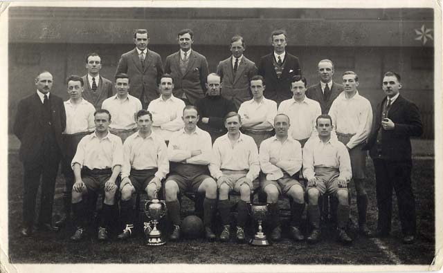J R Coltart Postcard - Football Team