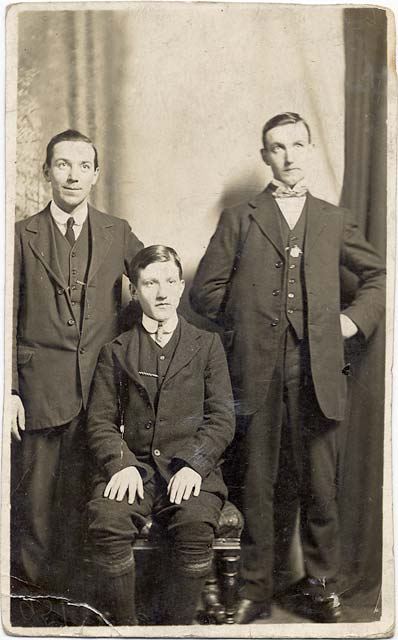 A studio portrait postcard from Durward's studio at 4a Greenside Place, Edinburgh