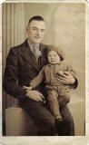 Photograph from Jerome Studio - a child and father