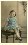 Hand-tinted postcard portrait of a girl from one of Jerome's studios  