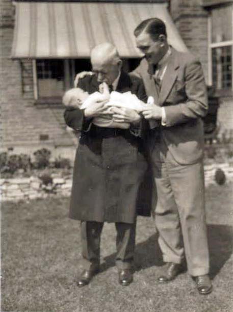 A Jerome photograph of Nigel Price, his father and his grandfather, Sir William Price