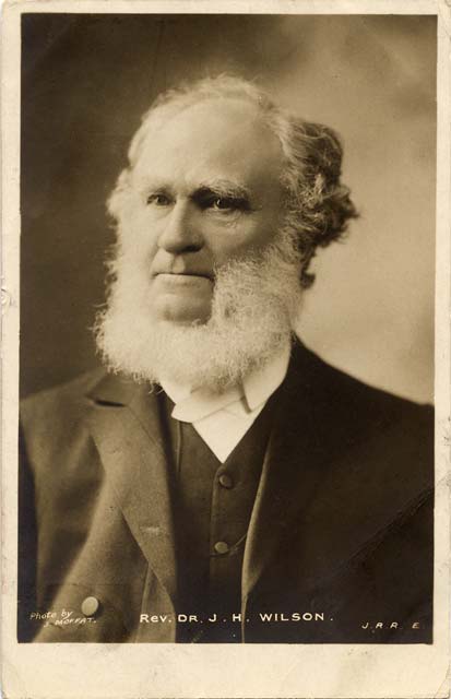 John R Russell: A postcard portrait of Rev Dr J H WIlson, taken by John Moffat