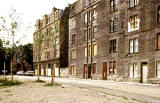 Looking to the west along Admiralty Street towards North Junction Street, Leith