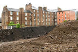 The backs of the homes at the south end of Beaverbankl Place  -  View from Logie Green RoadJune 2010