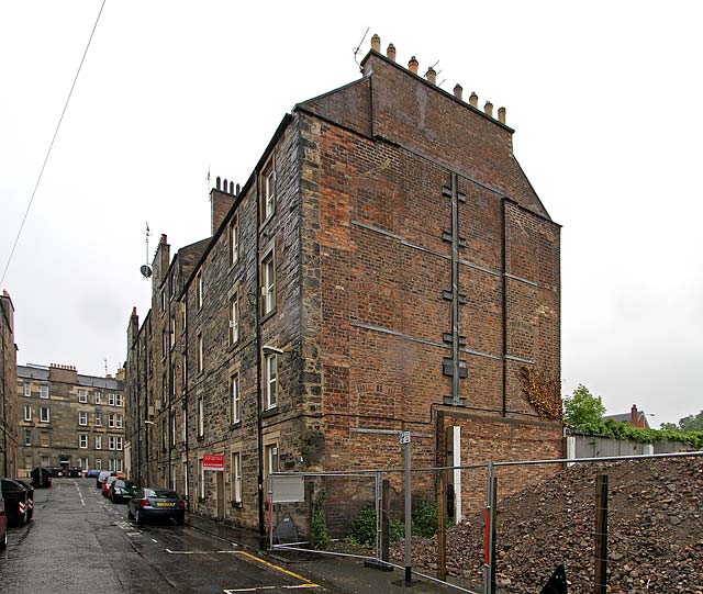 Looking to the south up Beaverbank Place to Broughton Road