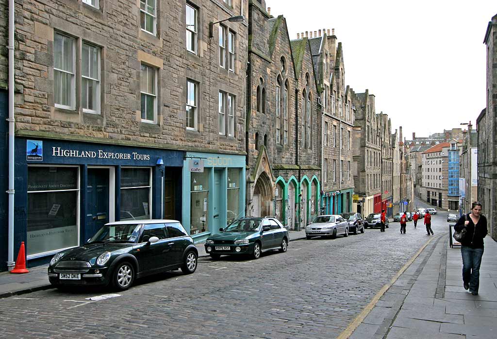 Photograph taken by Charles W Cushman in 1961 - Blackfriars Street, Edinburgh Old Town