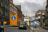 Road signs at Bristo Place