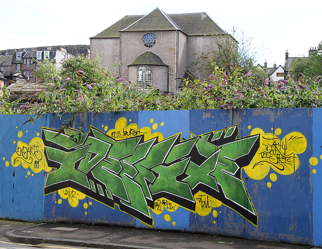 Street Art and Graffiti, Calton Road, Edinburgh  -  August 2012