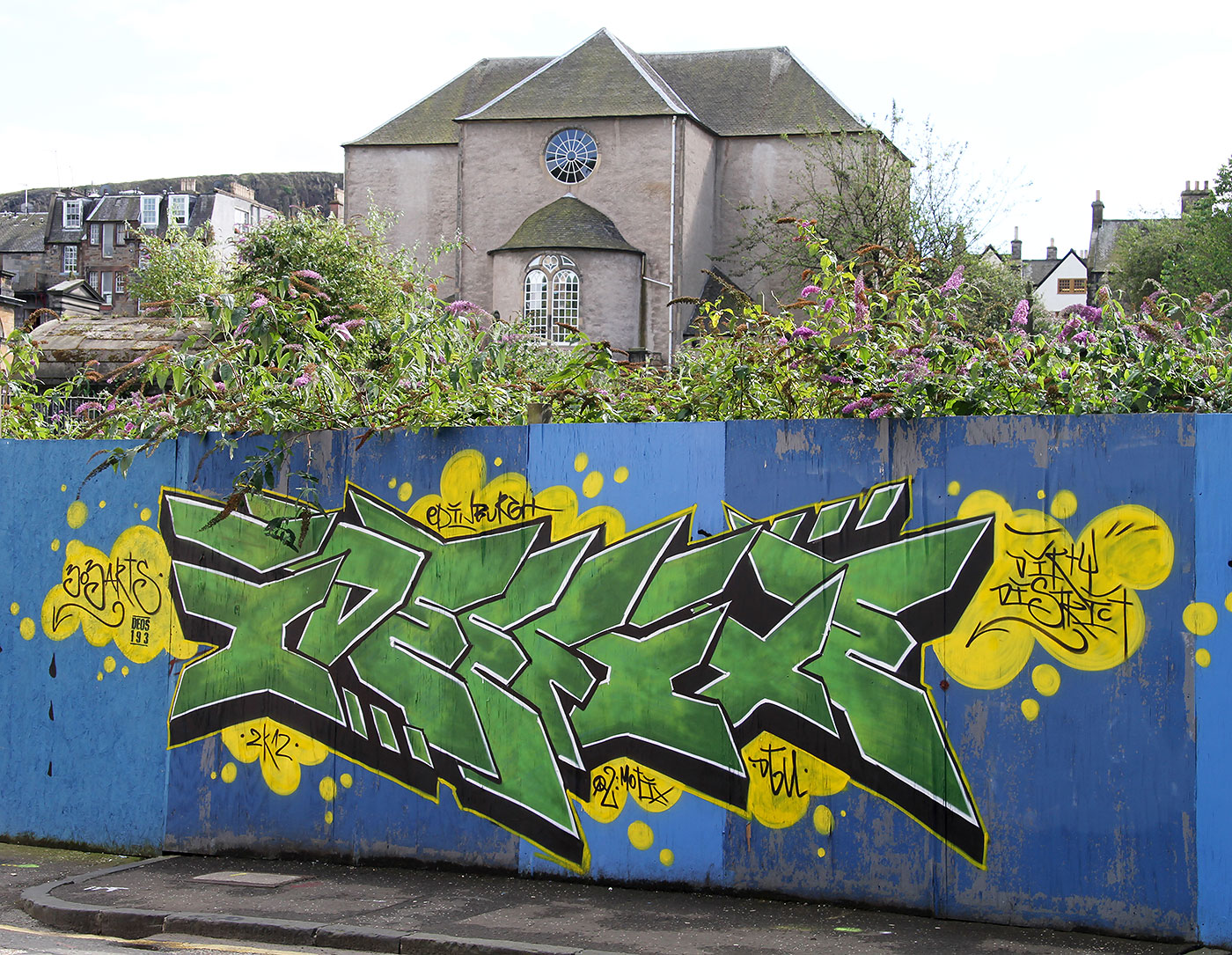 Street Art and Graffiti, Calton Road, Edinburgh  -  August 2012