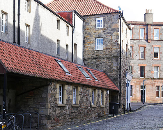 Canon Street - The street to the west of the Esso Service Station at Canonmills - iPhoto taken September 2014