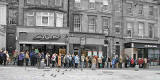 Investors queue outside the Castle Street office of Northern Rock  -  September 2007