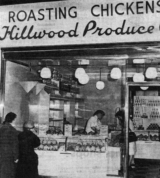 Hillwood Produce Co roast chicken shop at 39 Clerk Street