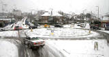 Looking to the south at Comely Bank Roundabout  -  December 2009