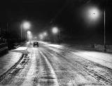 Comiston Road near Fairmilehead -  Street lighting at night