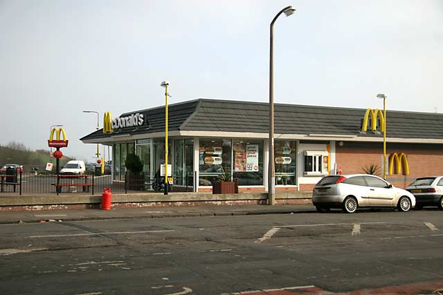 Refreshement van at Craigentinny Avenue North, Seafield  -  January 2006