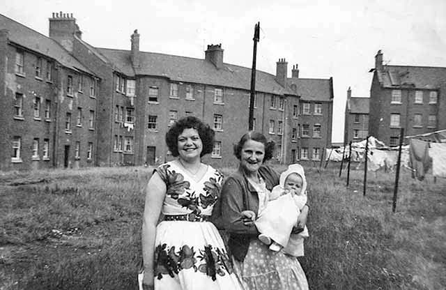 Photograph taken on the back green behind Craigmillar Castle Terrace