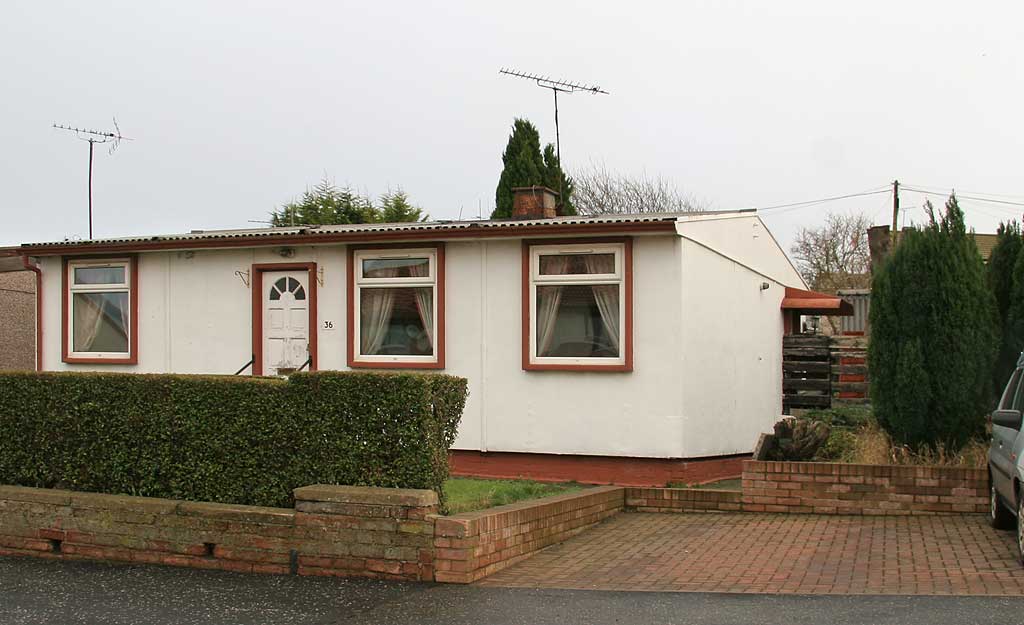 Craigour Avenue  -   prefab housing erected in the 1940s