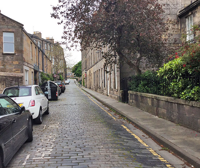 Dean Street, Stockbridge, Edinburgh - location from which a coach outing departed several decades earlier