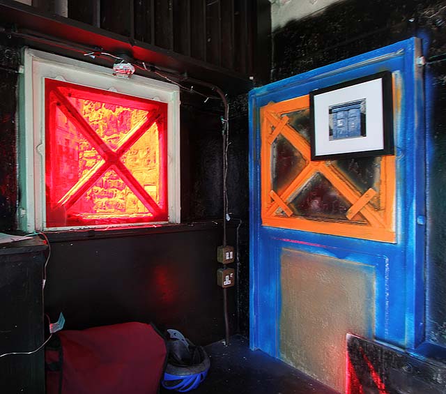 Police Box beneath the Floddon Wall at the corner of Drummond Street and Pleasance