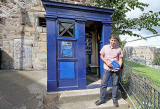 Police Box beneath the Floddon Wall at the corner of Drummond Street and Pleasance