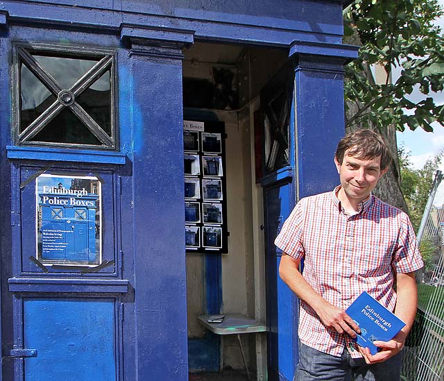 Police Box beneath the Floddon Wall at the corner of Drummond Street and Pleasance